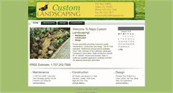 Desktop Screenshot of napacustomlandscaping.com